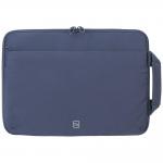 Husa Tucano Sandy Sleeve compatibila cu laptop 13/14 inch, Buzunar frontal, Albastru 2 - lerato.ro