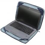 Husa Tucano Sandy Sleeve compatibila cu laptop 13/14 inch, Buzunar frontal, Albastru 6 - lerato.ro