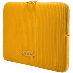 Husa Tucano Velluto 2 Sleeve compatibila cu laptop 14 inch, Neopren / Catifea, Galben 3 - lerato.ro