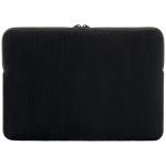 Husa Tucano Velluto 2 Sleeve compatibila cu laptop 16 inch, Neopren / Catifea, Negru 4 - lerato.ro