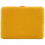 Husa Tucano Velluto 2 Sleeve compatibila cu laptop 13 inch, Neopren / Catifea, Galben 4 - lerato.ro