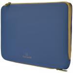 Husa laptop din neopren Tucano Doppio compatibila cu laptop 15.6 inch / MacBook Pro 16 inch, Albastru 3 - lerato.ro