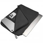 Husa laptop din neopren Tucano Doppio compatibila cu laptop 15.6 inch / MacBook Pro 16 inch, Negru 7 - lerato.ro
