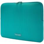Husa din neopren Tucano Colore Sleeve compatibila cu laptop 13-14 inch, Petrol Green 3 - lerato.ro