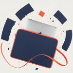 Husa din neopren Tucano Elements 2 Sleeve compatibila cu Macbook Pro / Air 13 inch, Navy Blue 11 - lerato.ro