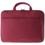 Geanta Tucano Darkolor Slim compatibila cu laptop 13 / 14 inch, Curea reglabila si detasabila, Rosu 2 - lerato.ro