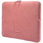 Husa din neopren Tucano Velluto 2 Sleeve compatibila cu laptop 14 inch, Roz 3 - lerato.ro