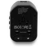 Adaptor retea TUMI 	Y-303S-PD, 2x USB-A, 1x USB-C, 20W, Compatibil cu prize EU/UK/US/AU, Negru 4 - lerato.ro