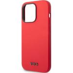 Husa Tumi Liquid Silicone compatibila cu iPhone 14 Pro, Rosu 7 - lerato.ro