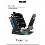 Husa cu tastatura Typecase Edge Plus compatibila cu iPad Air 13 inch 2024 / 2025, Negru 13 - lerato.ro