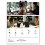 Husa cu tastatura Typecase Edge Plus compatibila cu iPad Air 13 inch 2024 / 2025, Negru 14 - lerato.ro
