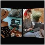 Husa cu tastatura Typecase Edge compatibila cu iPad Air 11 inch 2024 / 2025, Visiniu 14 - lerato.ro