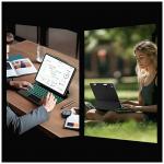 Husa cu tastatura Typecase Edge compatibila cu iPad Air 11 inch 2024 / 2025, Visiniu 15 - lerato.ro