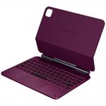 Husa cu tastatura Typecase Edge compatibila cu iPad Air 11 inch 2024 / 2025, Visiniu 5 - lerato.ro