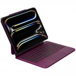 Husa cu tastatura Typecase Edge compatibila cu iPad Air 11 inch 2024 / 2025, Visiniu 8 - lerato.ro