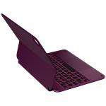 Husa cu tastatura Typecase Edge compatibila cu iPad Air 11 inch 2024 / 2025, Visiniu 11 - lerato.ro