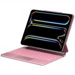Husa cu tastatura Typecase Edge compatibila cu iPad Air 13 inch 2024 / 2025, Roz 7 - lerato.ro