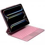 Husa cu tastatura Typecase Edge compatibila cu iPad Air 13 inch 2024 / 2025, Roz 8 - lerato.ro