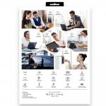 Husa cu tastatura Typecase Flexbook Touch compatibila cu iPad 10.9 inch 2022 / iPad 11 inch 2025, Albastru 21 - lerato.ro