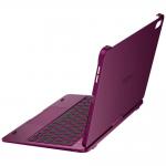 Husa cu tastatura Typecase Flexbook Touch compatibila cu iPad 10.9 inch 2022 / iPad 11 inch 2025, Visiniu 12 - lerato.ro