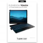 Husa cu tastatura Typecase Flexbook Touch compatibila cu iPad 10.9 inch 2022 / iPad 11 inch 2025, Visiniu 20 - lerato.ro