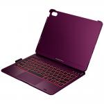 Husa cu tastatura Typecase Flexbook Touch compatibila cu iPad 10.9 inch 2022 / iPad 11 inch 2025, Visiniu 5 - lerato.ro