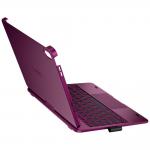 Husa cu tastatura Typecase Flexbook Touch compatibila cu iPad 10.9 inch 2022 / iPad 11 inch 2025, Visiniu 11 - lerato.ro