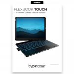 Husa cu tastatura Typecase Flexbook Touch compatibila cu iPad Air 11 inch 2024 / 2025, Albastru 20 - lerato.ro