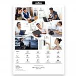 Husa cu tastatura Typecase Flexbook Touch compatibila cu iPad Air 11 inch 2024 / 2025, Albastru 21 - lerato.ro