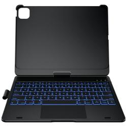 Husa cu tastatura Typecase Flexbook Touch compatibila cu iPad Air 11 inch 2024 / 2025, Negru
