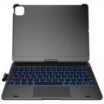 Husa cu tastatura Typecase Flexbook Touch compatibila cu iPad Air 11 inch 2024 / 2025, Gri 2 - lerato.ro