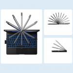 Husa cu tastatura Typecase Flexbook Touch compatibila cu iPad Air 11 inch 2024 / 2025, Gri 14 - lerato.ro