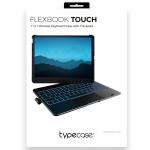 Husa cu tastatura Typecase Flexbook Touch compatibila cu iPad Air 11 inch 2024 / 2025, Gri 20 - lerato.ro