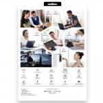 Husa cu tastatura Typecase Flexbook Touch compatibila cu iPad Air 11 inch 2024 / 2025, Gri 21 - lerato.ro