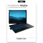Husa cu tastatura Typecase Flexbook Touch compatibila cu iPad 10.9 inch 2022 / iPad 11 inch 2025, Roz 20 - lerato.ro