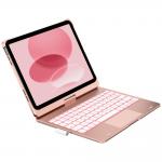 Husa cu tastatura Typecase Flexbook Touch compatibila cu iPad 10.9 inch 2022 / iPad 11 inch 2025, Roz 8 - lerato.ro