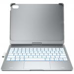 Husa cu tastatura Typecase Flexbook Touch compatibila cu iPad 10.9 inch 2022 / iPad 11 inch 2025, Silver 2 - lerato.ro