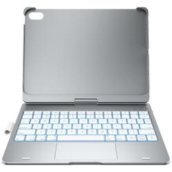 Husa cu tastatura Typecase Flexbook Touch compatibila cu iPad 10.9 inch 2022 / iPad 11 inch 2025, Silver