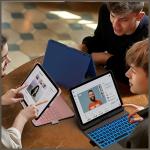 Husa cu tastatura Typecase Flexbook Touch compatibila cu iPad 10.9 inch 2022 / iPad 11 inch 2025, Silver 17 - lerato.ro