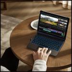 Husa cu tastatura Typecase Flexbook Touch compatibila cu iPad 10.9 inch 2022 / iPad 11 inch 2025, Silver 19 - lerato.ro