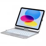Husa cu tastatura Typecase Flexbook Touch compatibila cu iPad 10.9 inch 2022 / iPad 11 inch 2025, Silver 7 - lerato.ro