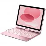 Carcasa cu tastatura Typecase Flexbook Touch compatibila cu iPad 11 inch (A16) 2025 / iPad 10.9 inch 2022, Roz 15 - lerato.ro