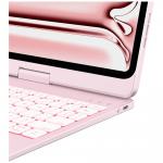 Carcasa cu tastatura Typecase Flexbook Touch compatibila cu iPad Pro 11 inch 2024 / 2025, Roz 14 - lerato.ro