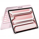 Carcasa cu tastatura Typecase Flexbook Touch compatibila cu iPad Pro 11 inch 2024 / 2025, Roz 15 - lerato.ro