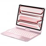 Carcasa cu tastatura Typecase Flexbook Touch compatibila cu iPad Pro 11 inch 2024 / 2025, Roz 16 - lerato.ro