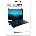 Carcasa cu tastatura Typecase Flexbook Touch compatibila cu iPad Pro 11 inch 2024 / 2025, Roz 20 - lerato.ro