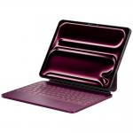 Husa cu tastatura Typecase Edge compatibila cu iPad Pro 13 inch 2024 / 2025, 500mAh, USB-C, Mov 2 - lerato.ro