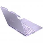 Husa cu tastatura Typecase Flexbook Touch compatibila cu iPad Air 13 inch 2024 / 2025 / 2026, 660mAh, IPX6, USB-C, Light Purple 5 - lerato.ro