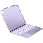 Husa cu tastatura Typecase Flexbook Touch compatibila cu iPad Air 13 inch 2024 / 2025 / 2026, 660mAh, IPX6, USB-C, Light Purple 6 - lerato.ro