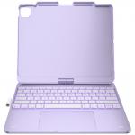 Husa cu tastatura Typecase Flexbook Touch compatibila cu iPad Air 13 inch 2024 / 2025 / 2026, 660mAh, IPX6, USB-C, Light Purple 7 - lerato.ro